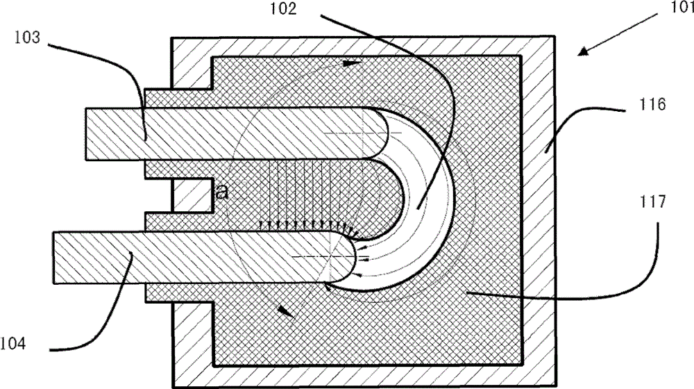 Discharge module of overvoltage protector