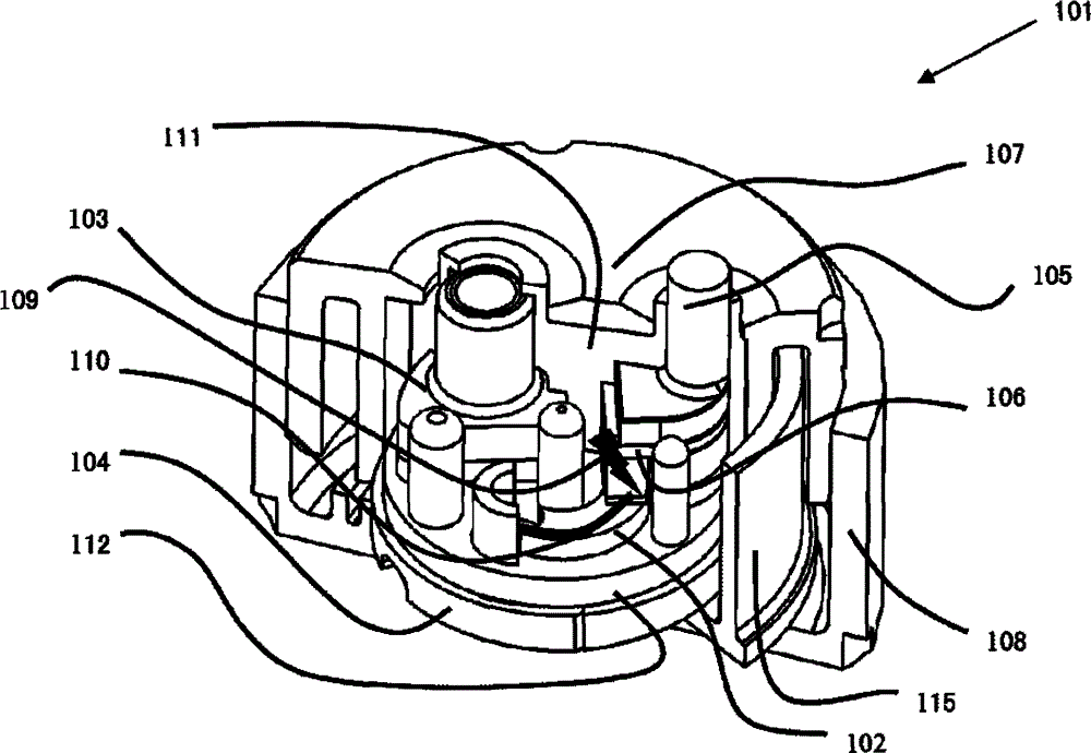 Discharge module of overvoltage protector