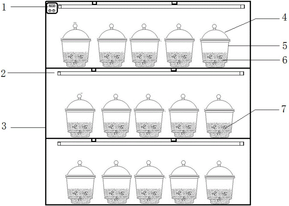 Method and device used for evaluating acute toxicity of solid fumigant on earthworm