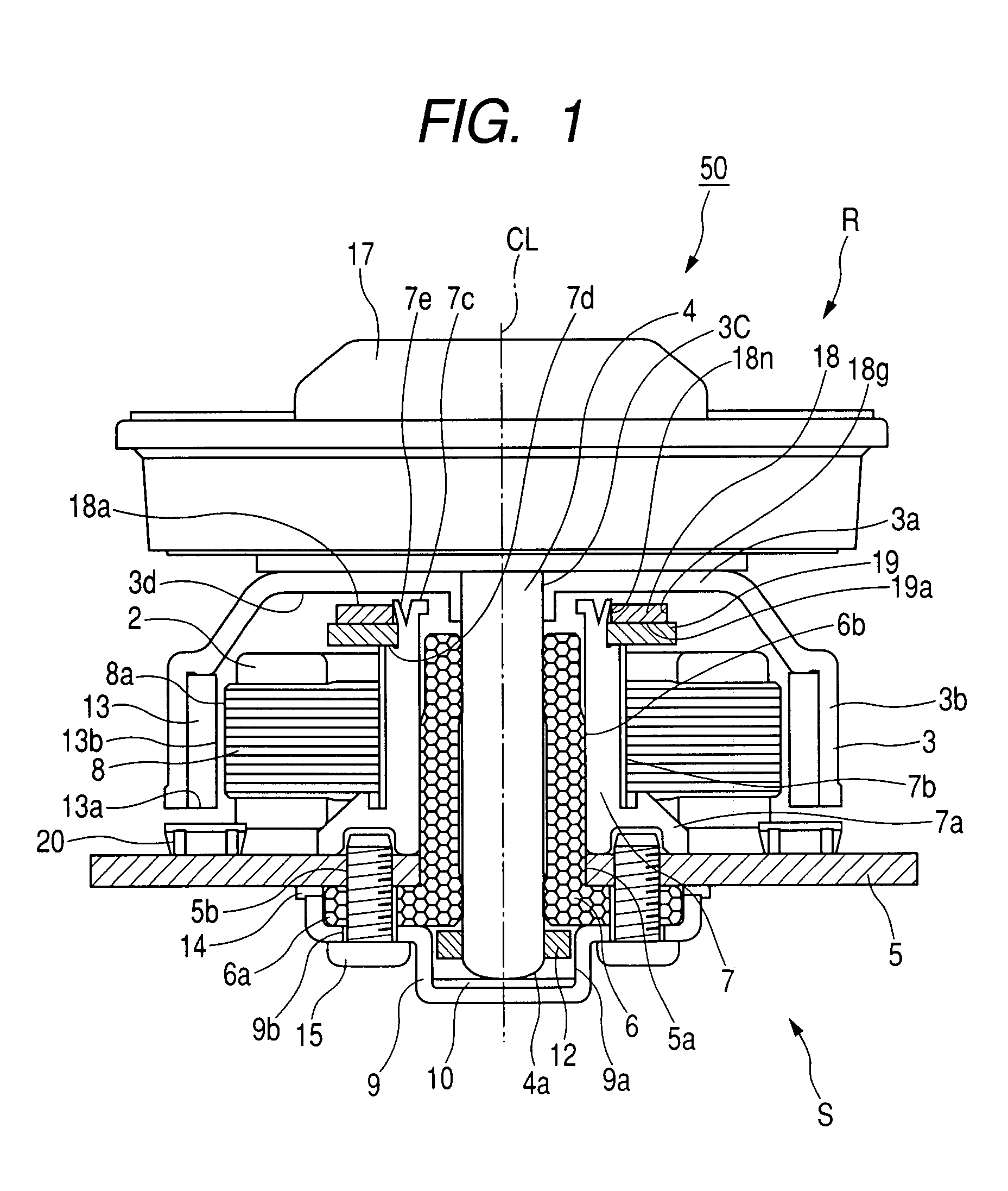 Magnetizing method, and motor and method of manufacturing motor