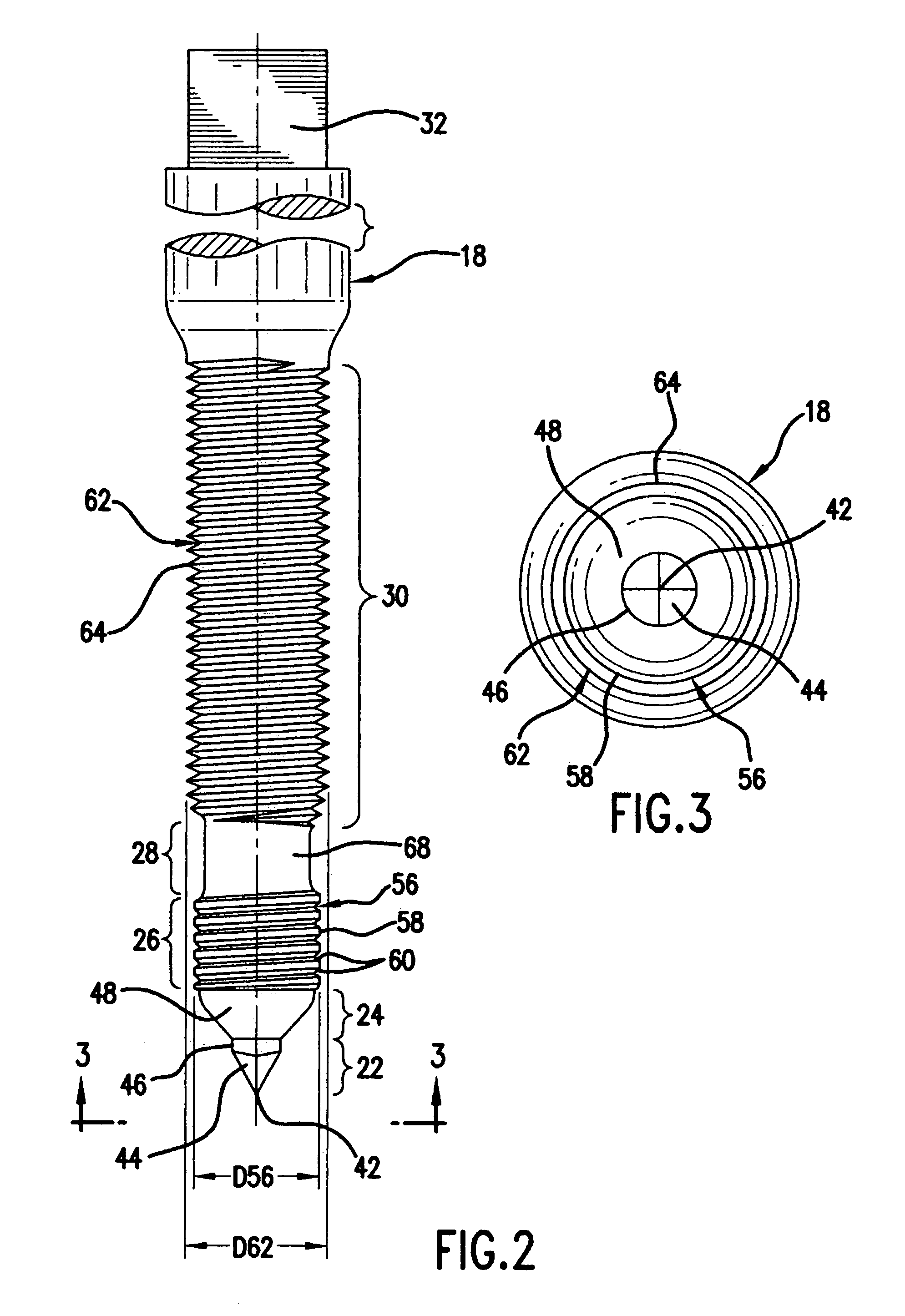 Method and apparatus for forming a threaded hole in a hydroformed part