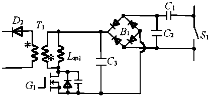 Switch-off energy recycling method and circuit