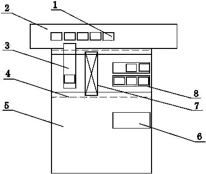 Special hoisting arrangement structure for allowing aluminum strip annealing coil to enter or exit high rack warehouse