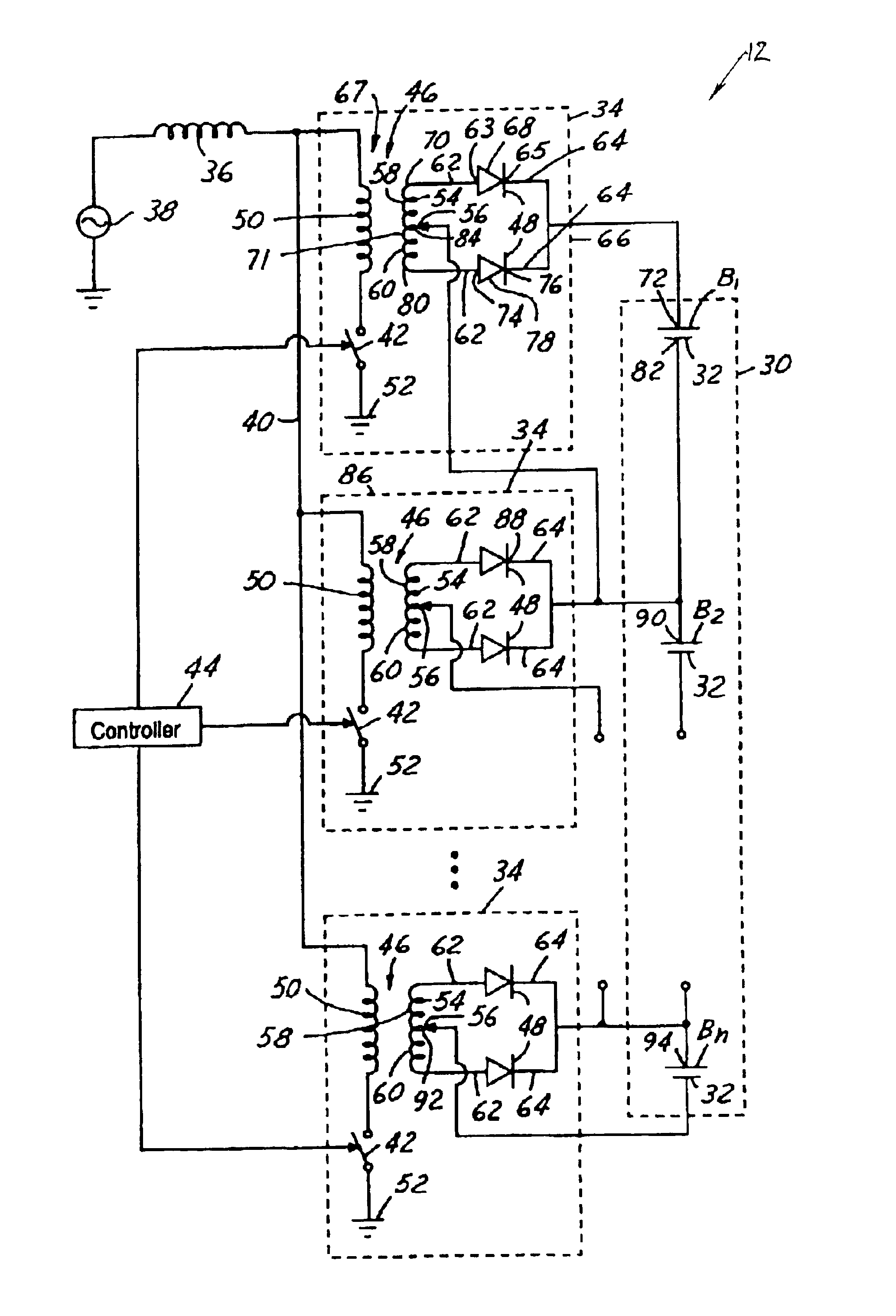 Battery cell balancing system