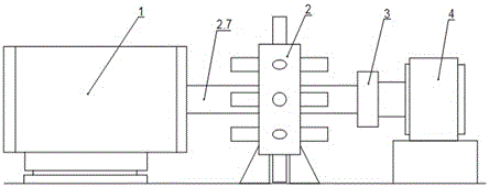 Loading device simulating high power blower fan five-degree of freedom load