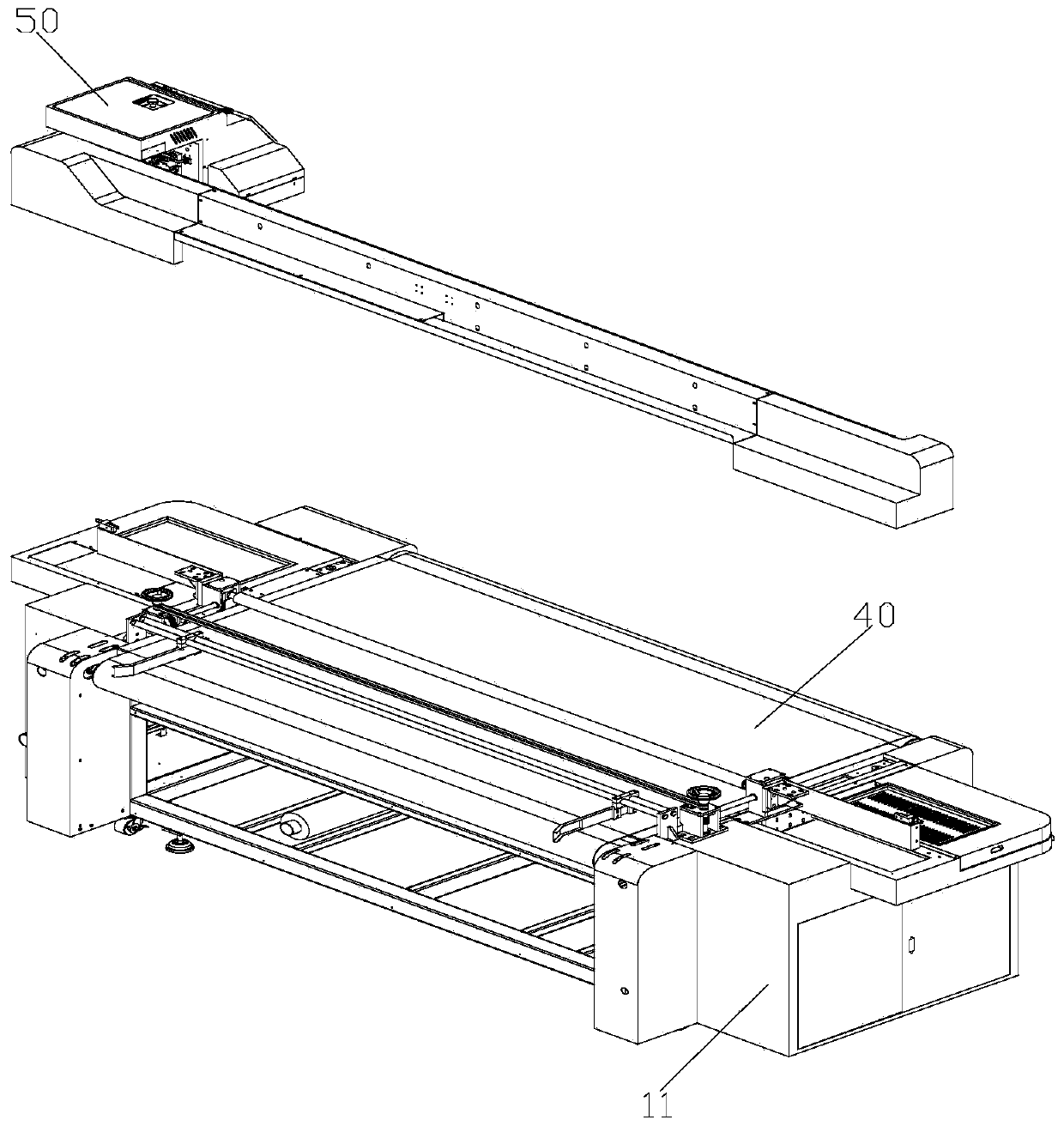 Printer with positioning effect