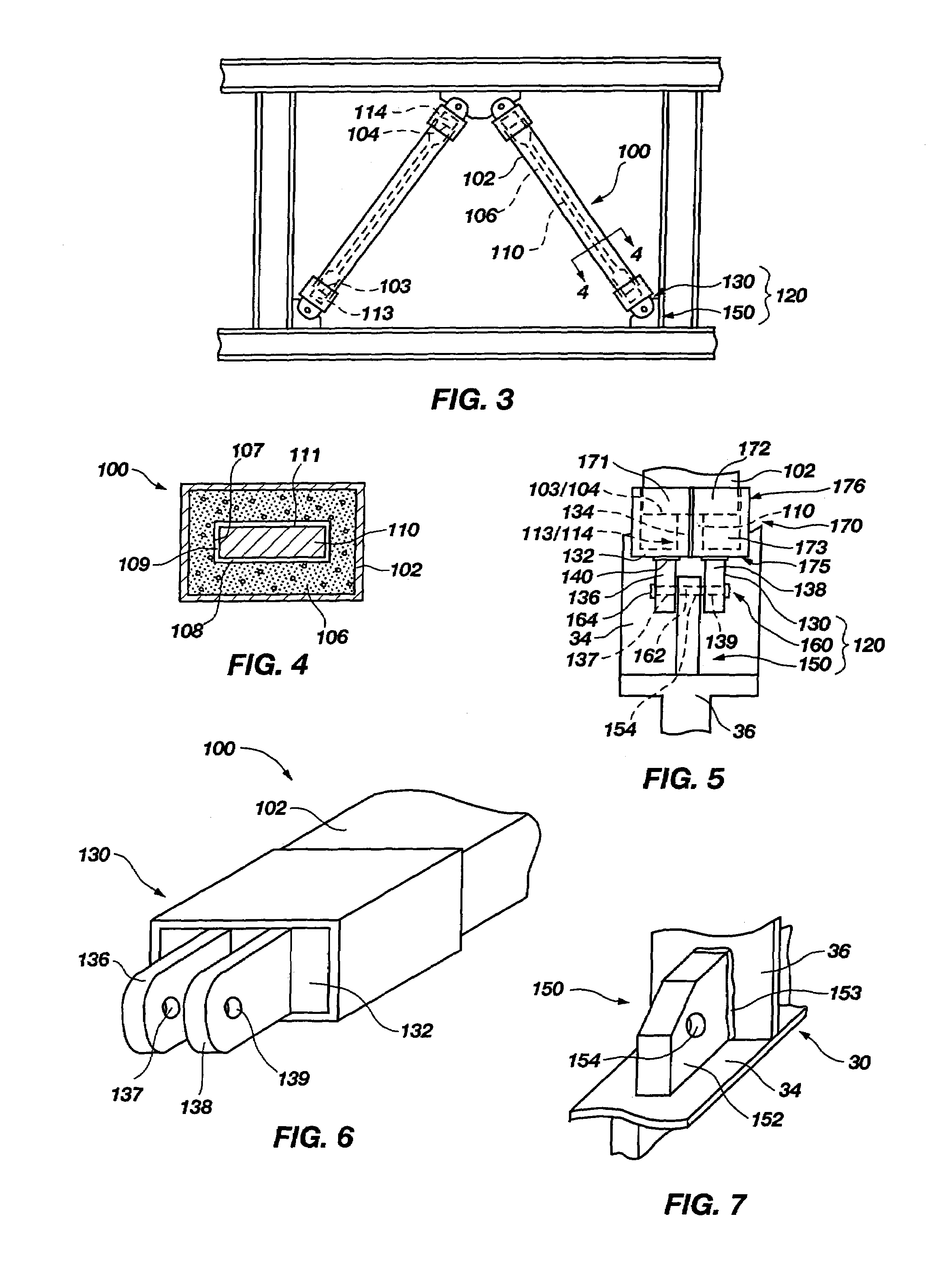 Seismic braces including pin and collar connection apparatus