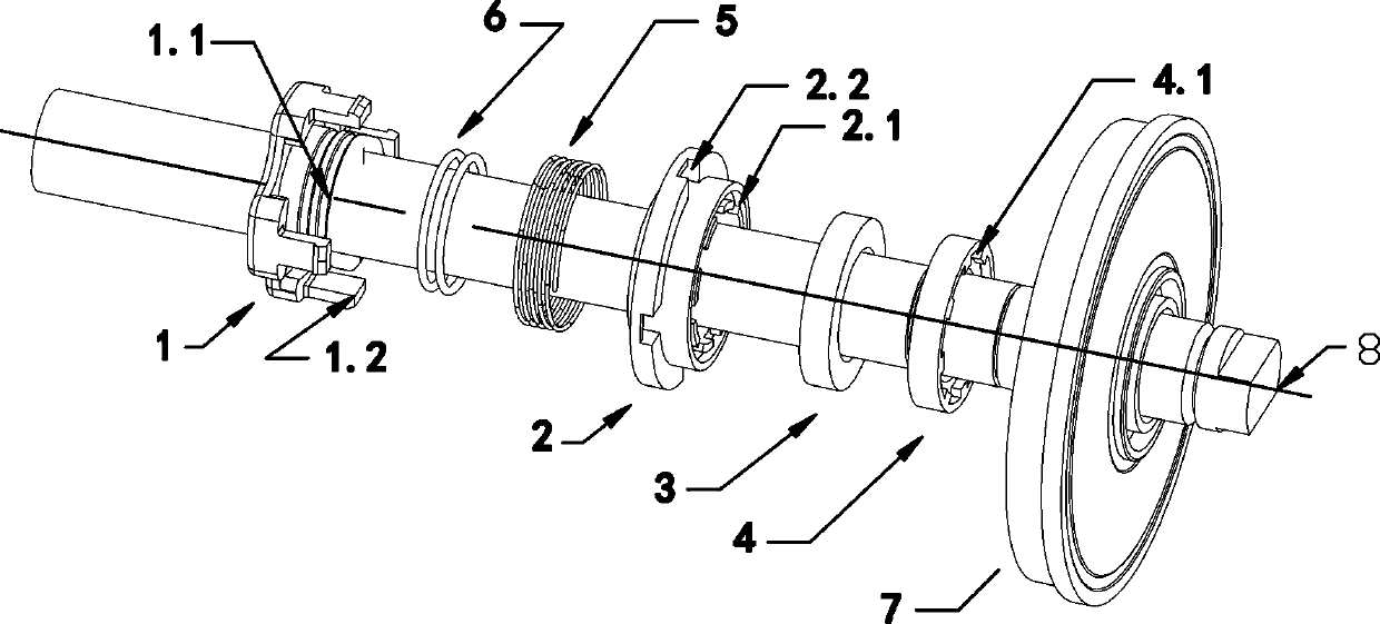 Non-concentric elastic compensation sealing assembly