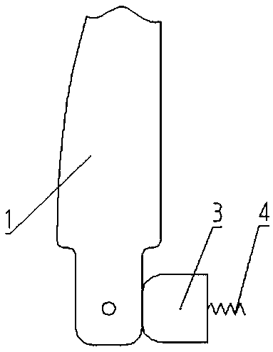 Multi-rotor aircraft folding blade unfolding mechanism capable of flexibly locking