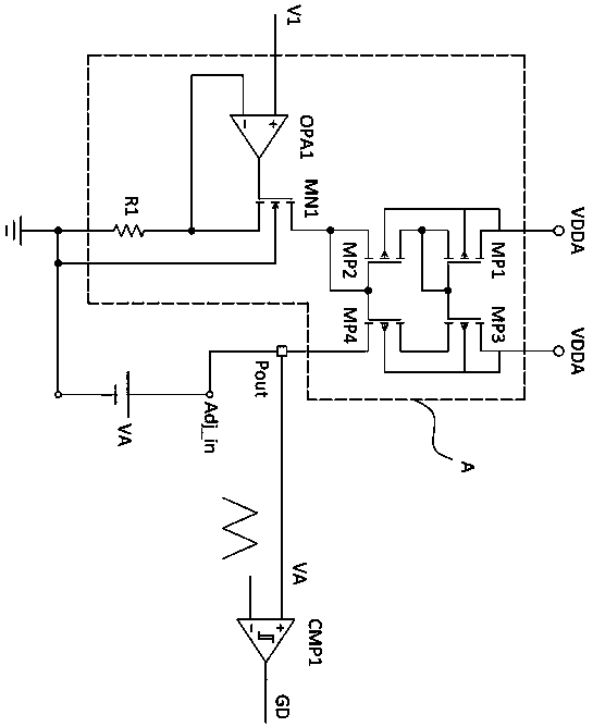 Offset Voltage Elimination Circuit Structure for Dimming Device Protection Mechanism