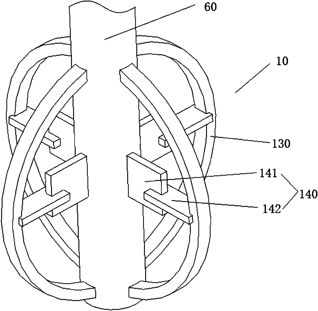 Gas-liquid mechanical coupled agitator