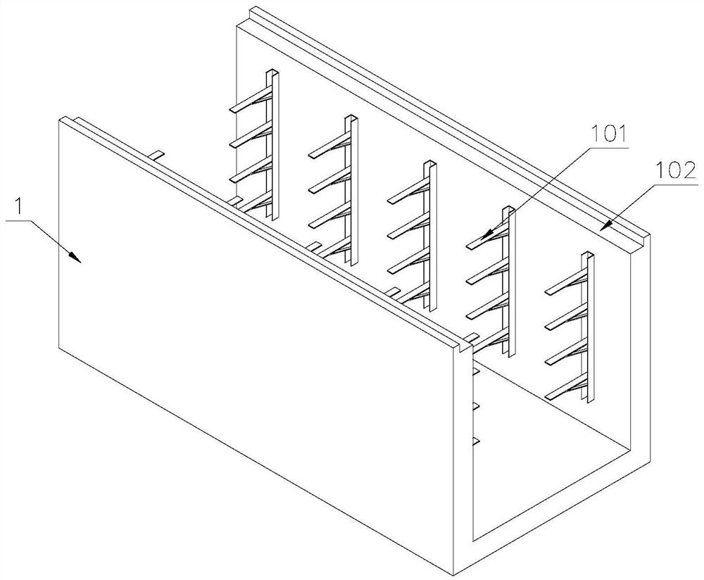 Cable laying device for cable trench