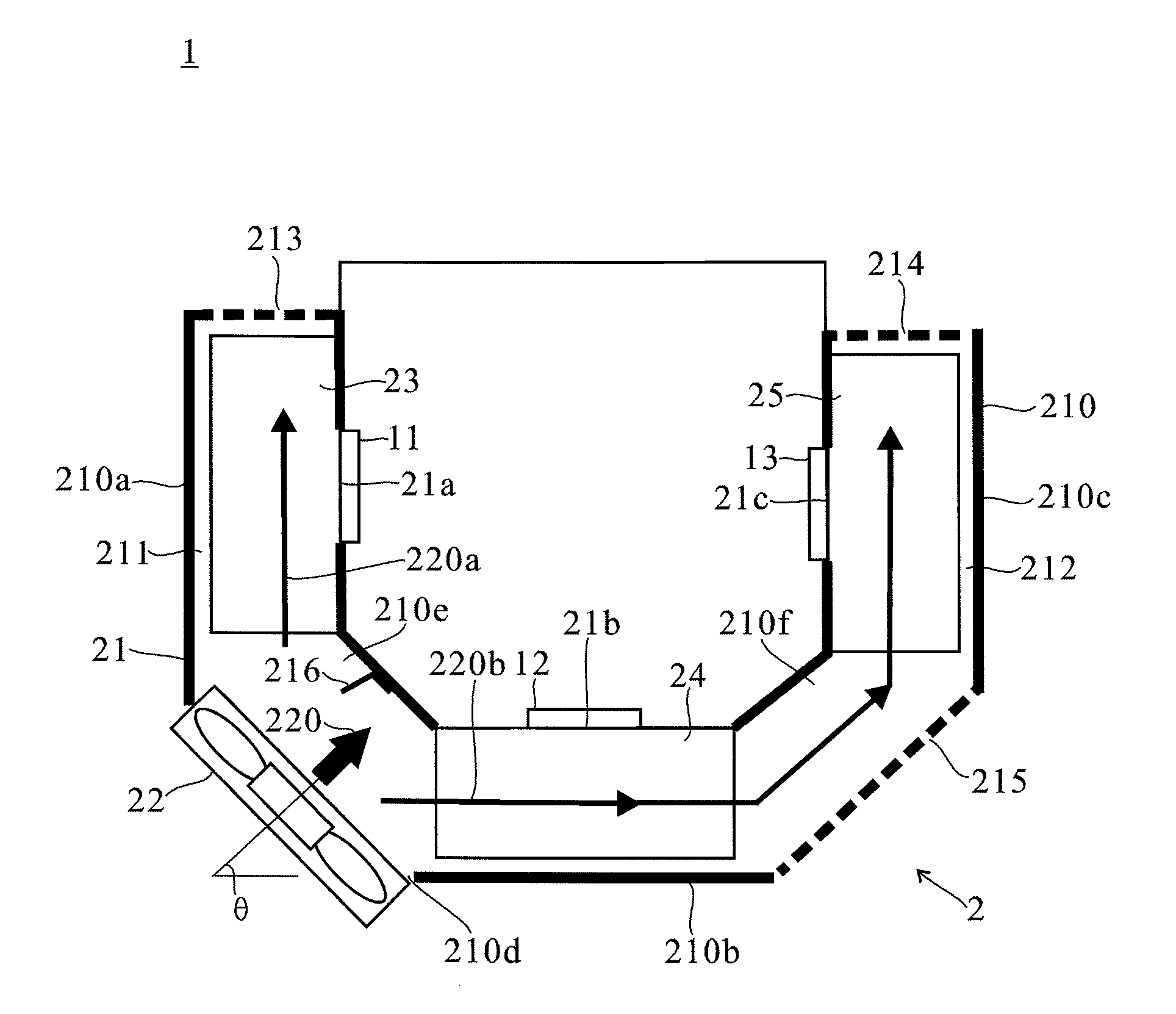 Projection apparatus and cooling device thereof