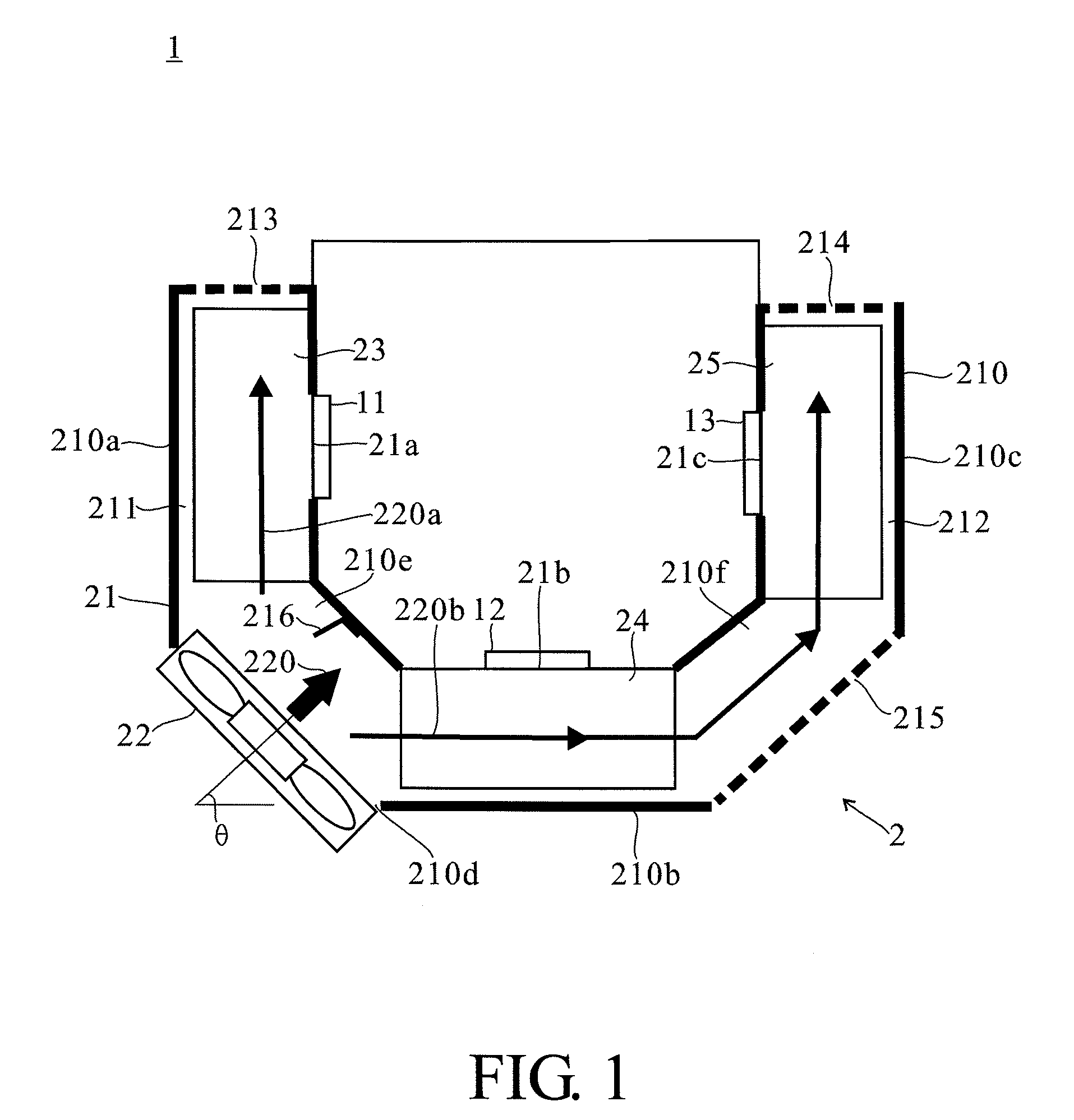 Projection apparatus and cooling device thereof