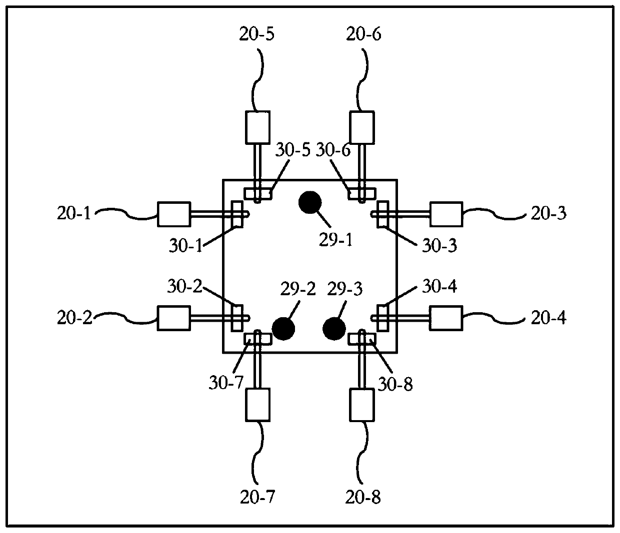 Super-resolution photoetching device based on alignment detection and control of dark field moire fringes