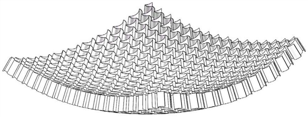 Honeycomb structure easy to bend and capable of adapting to different curved surfaces