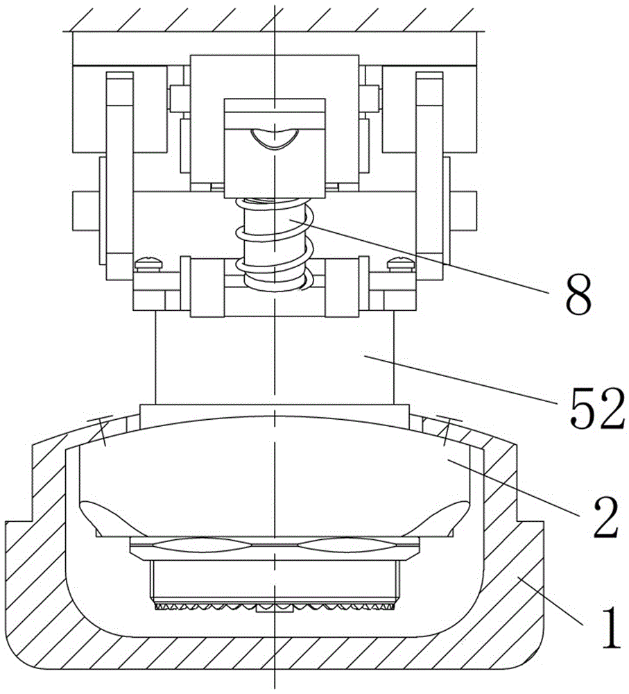 Vertical separation connector and vertical separation mechanism thereof