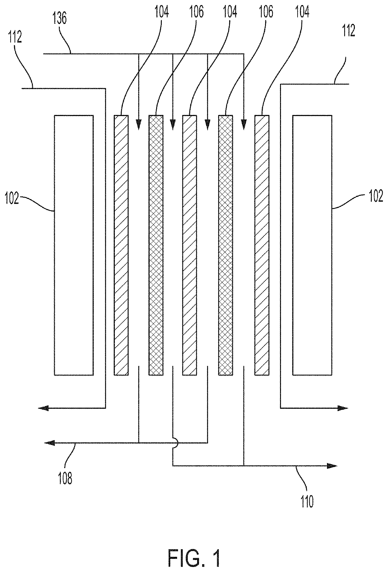 Spacers for ion-exchange device