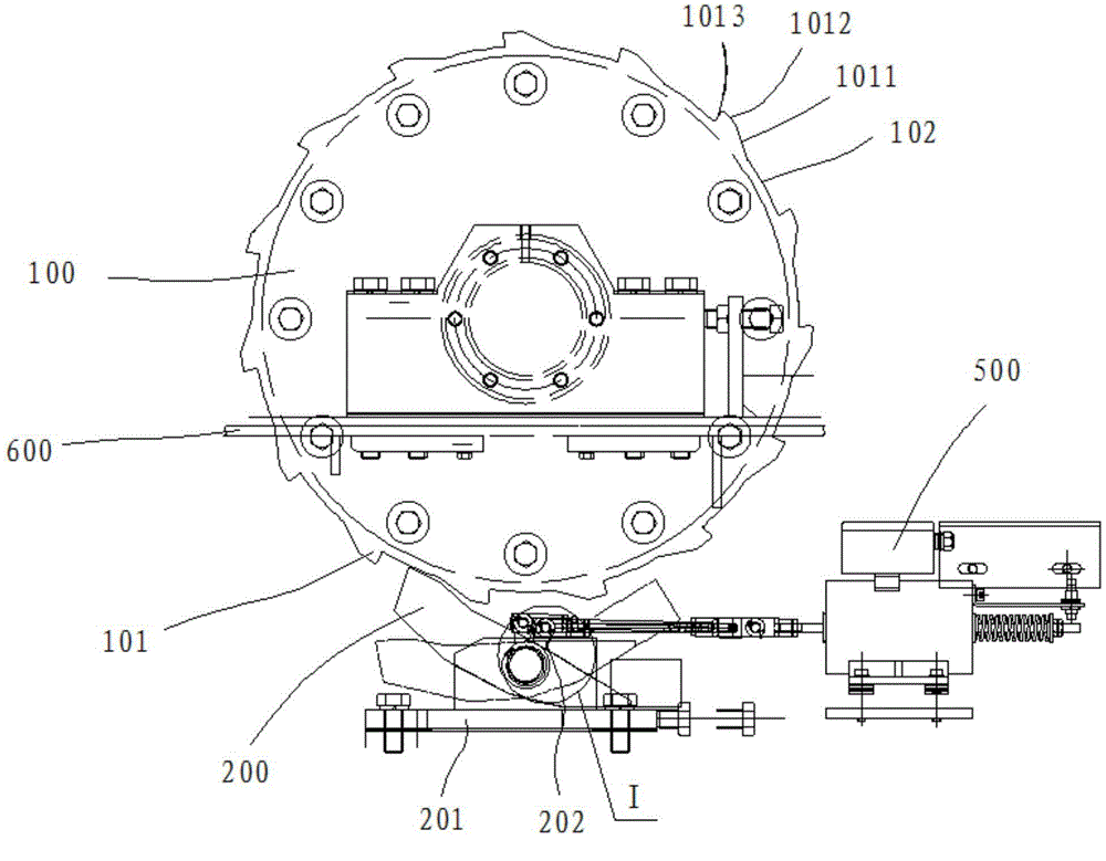 Testing table, testing system and testing method for brake load moment of brake
