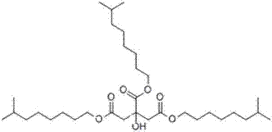 A kind of triisononyl citrate compound and preparation method thereof