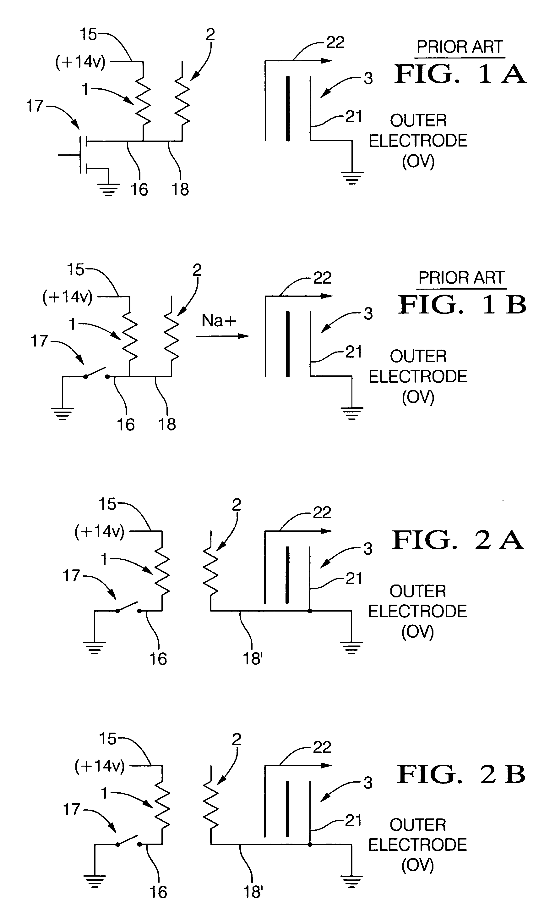 Sensor isolation plane for planer elements