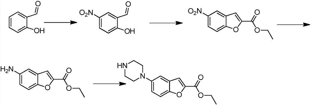 Vilazodone intermediate synthesis method