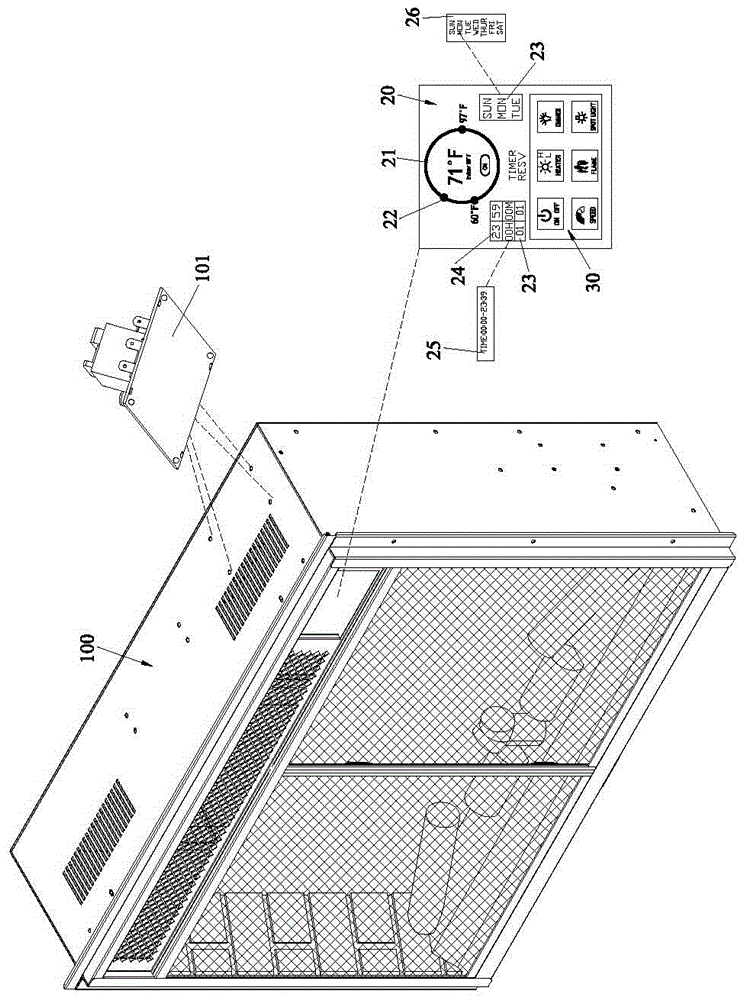 Touch control device and method easy to display temperature and time
