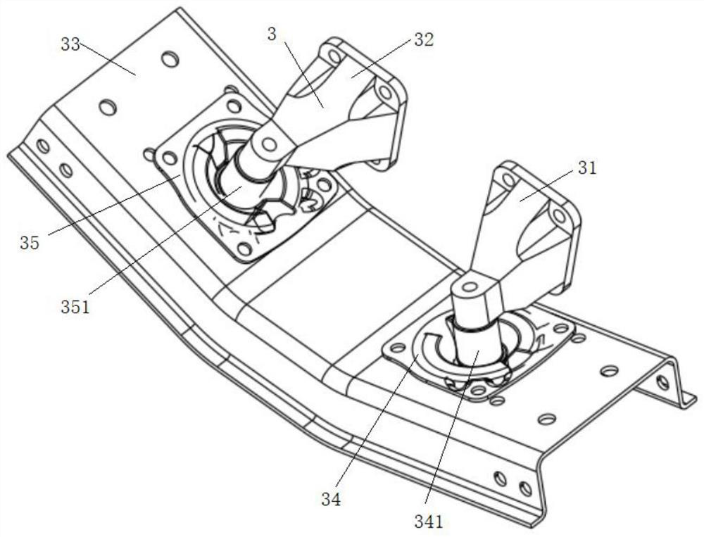 A powertrain suspension system