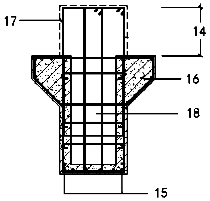 Fabricated frame structure combination system and construction method thereof