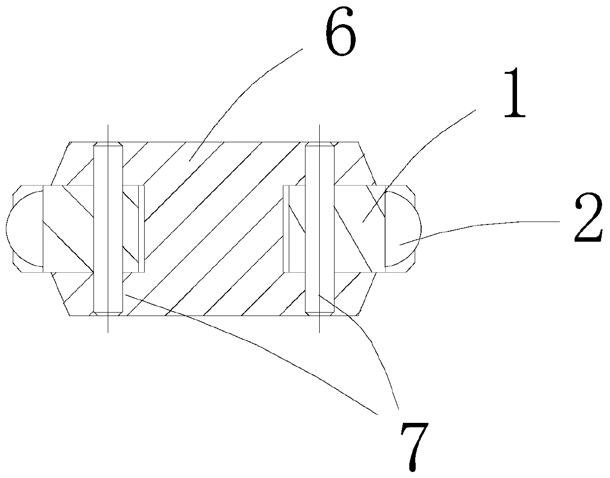A deburring device for orifice of cylindrical parts
