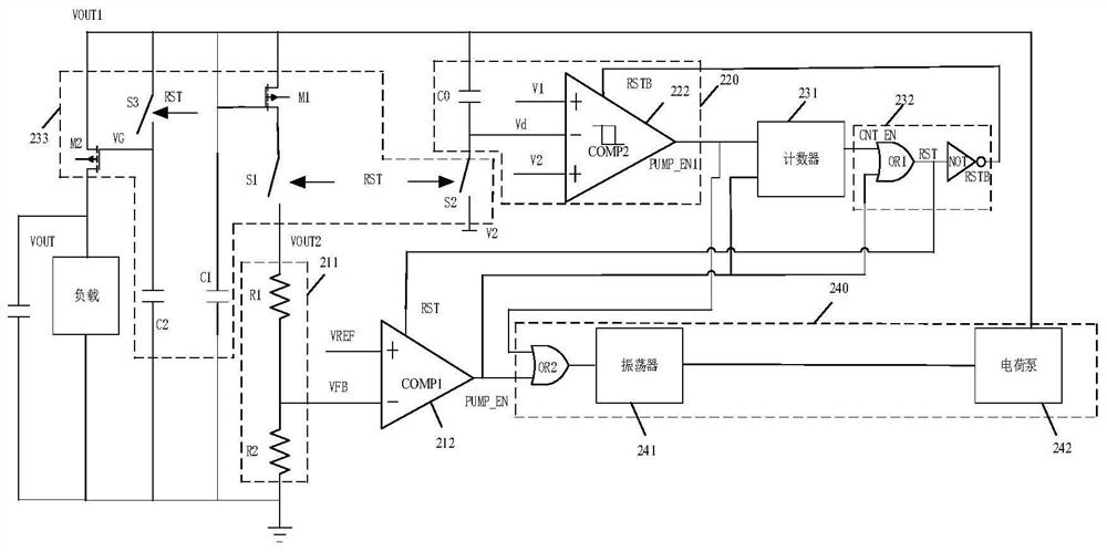 Charge pump voltage stabilizing circuit, voltage stabilizing method and nonvolatile memory