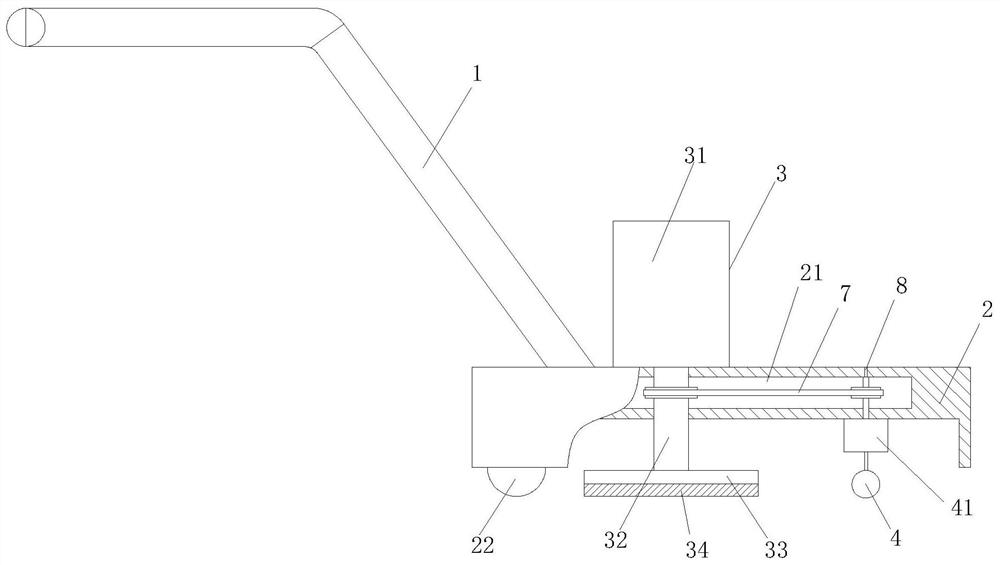 A kind of emery floor grinding device