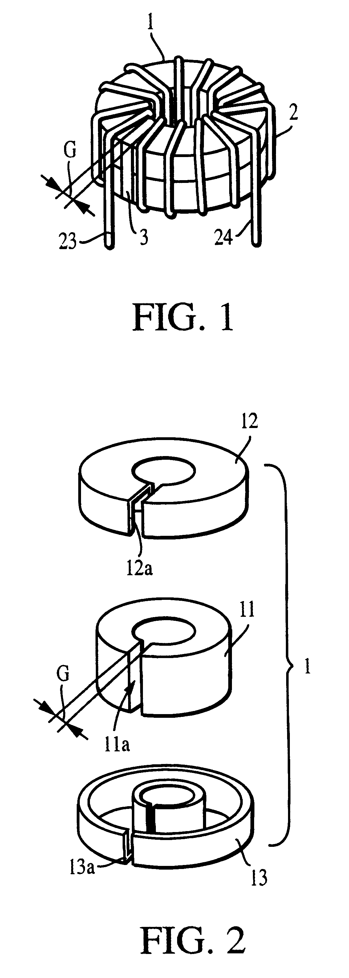 Inductor core-coil assembly and manufacturing thereof