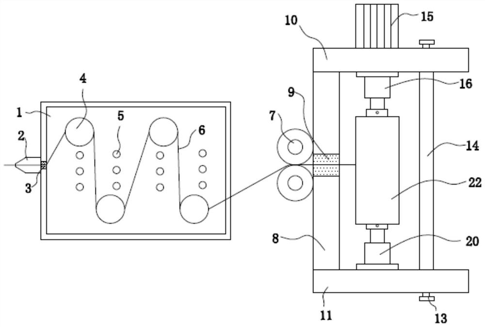 A waste cable recovery and cleaning device