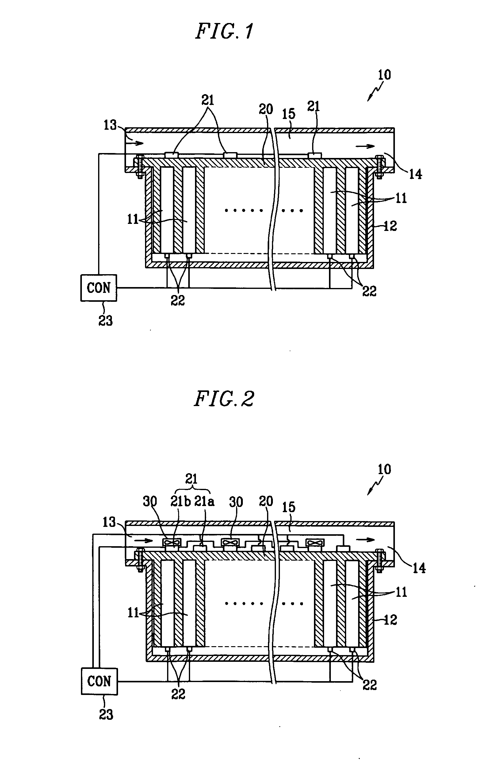 System for controlling temperature of a secondary battery module