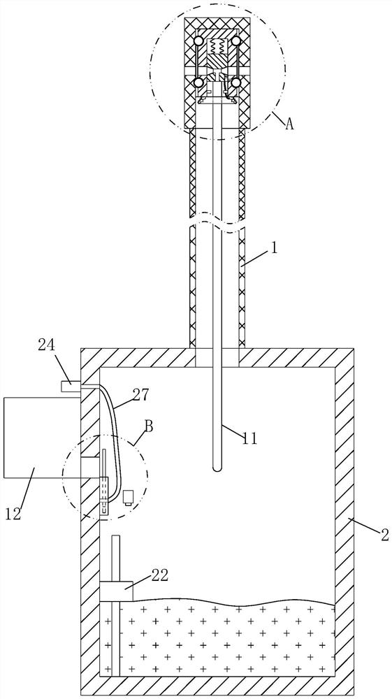 Medical drainage nursing device for hepatobiliary surgery department