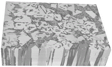 Three-dimensional reconstruction method for sinter microstructure diagram