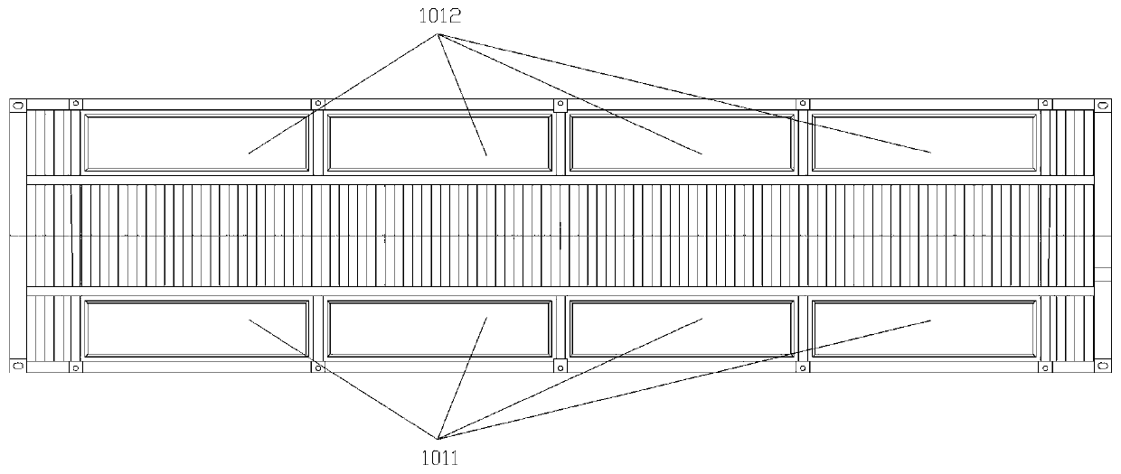 Box data center of employing head-mount air-conditioning module