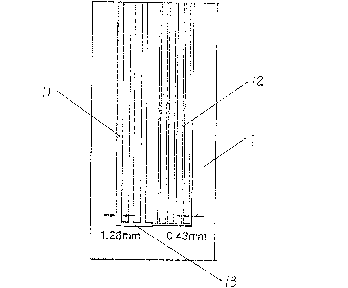 Micro flow control chip device for liquid surface tension detection