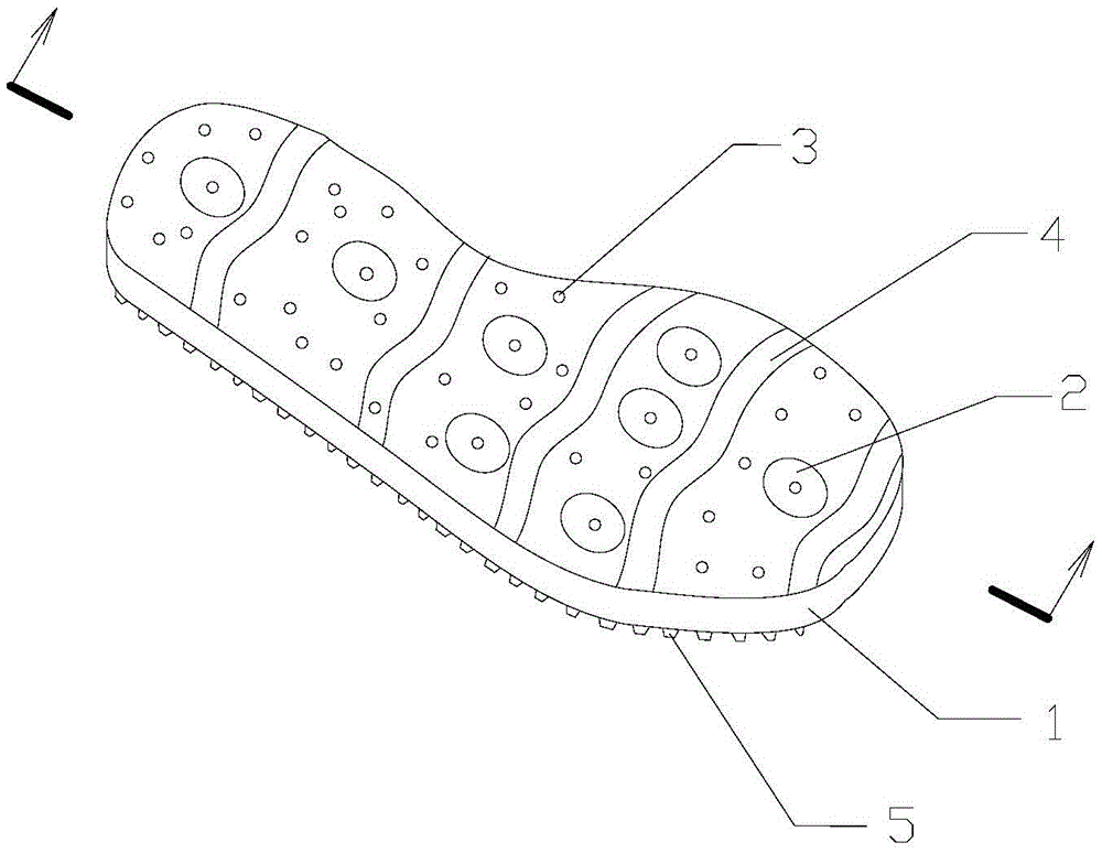 Individualized massage insole and manufacturing method thereof