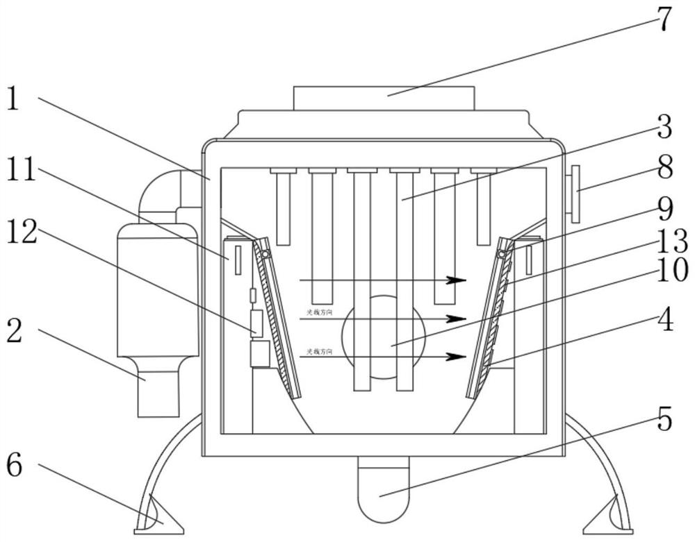 Cloth bag dust removal device