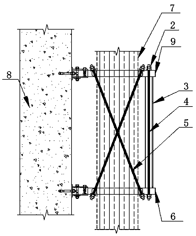 Aseismic structure used for side-mount pipelines of cantilever supports