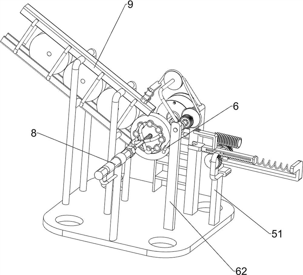 Cutting and grinding device for side edge of wooden round block