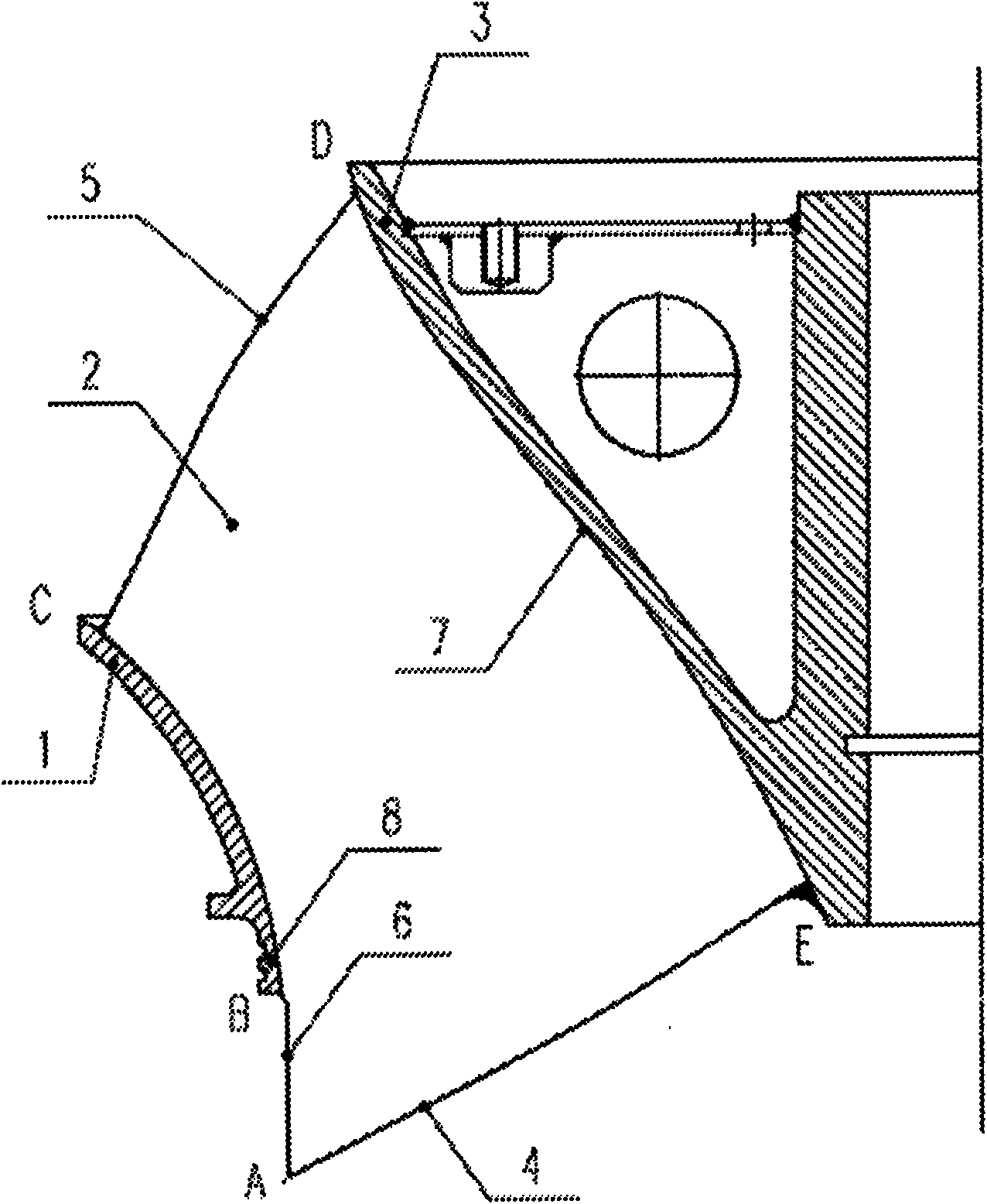 Mixed-flow pump impeller