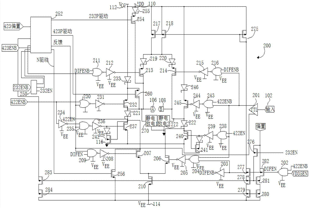 Mixed-mode multi-protocol serial interface driver