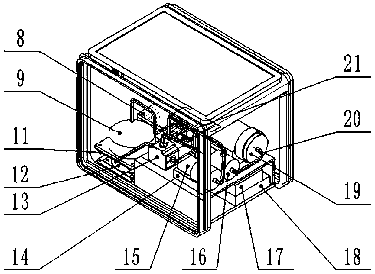 A portable tea aroma detection electronic nose system and its detection method