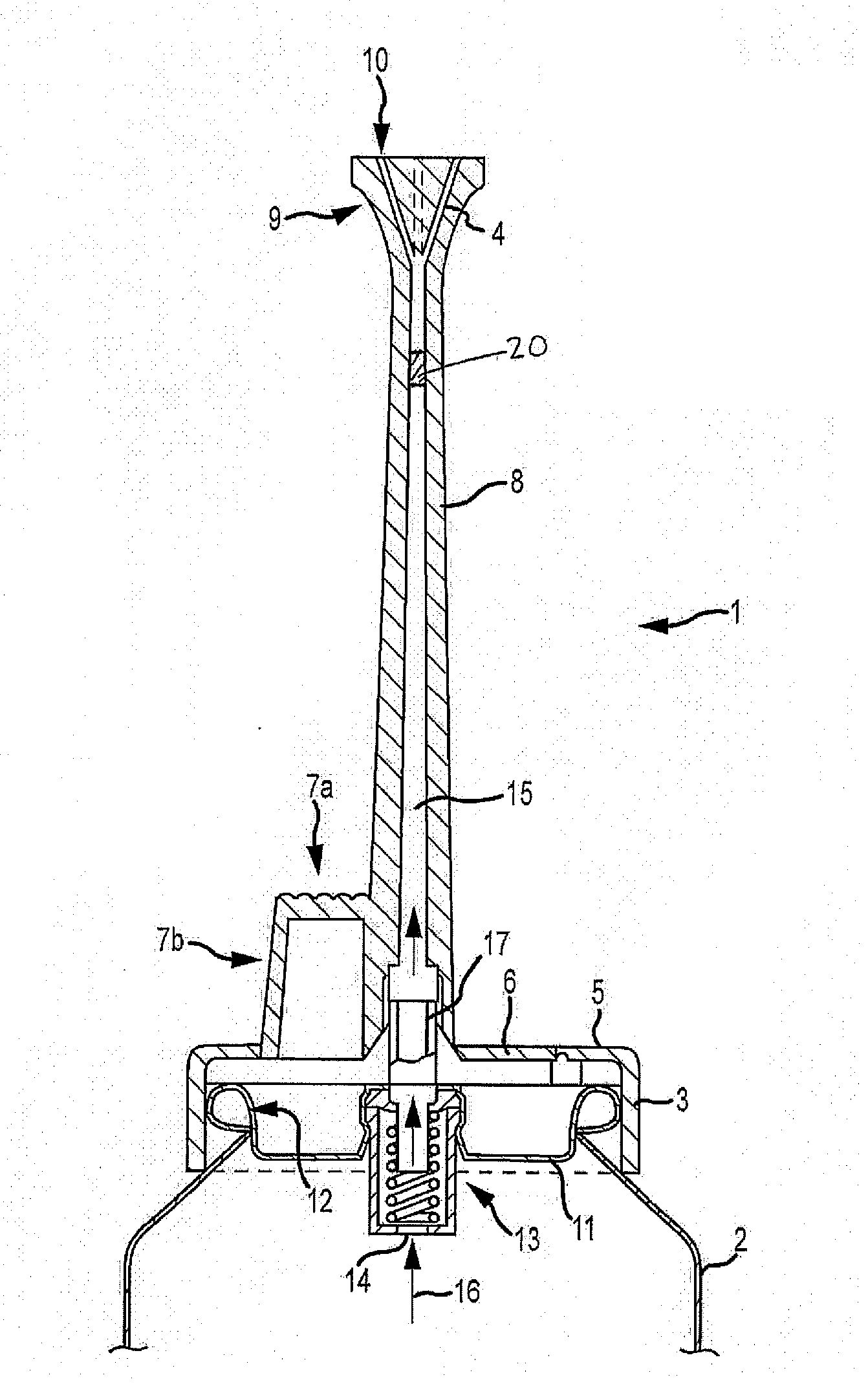 Actuator for dispensing aerosol hair care products closer to the scalp