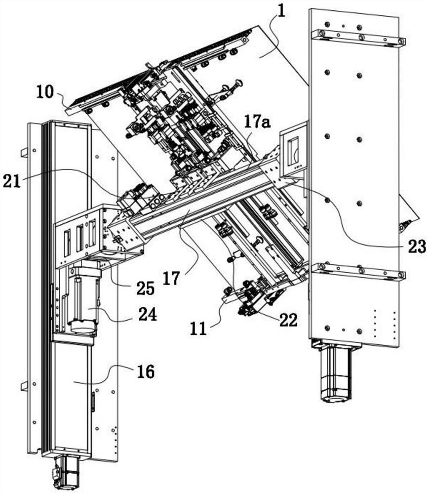PCB lifting and overturning mechanism