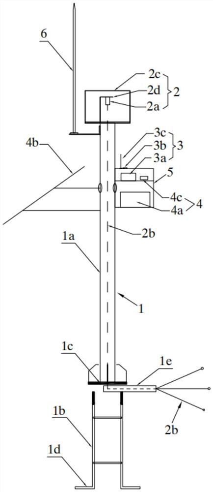 Sector-shaped slope crack monitoring device and monitoring method thereof