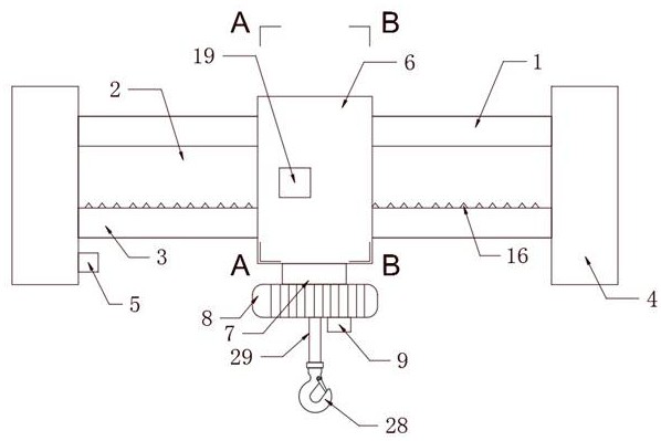 Electric single-beam crane accurate in positioning